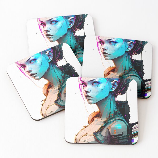 Item preview, High-Tech Style - An Illustration of a Cyberpunk Girl designed and sold by GalihDA.