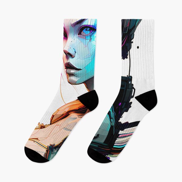 Item preview, High-Tech Style - An Illustration of a Cyberpunk Girl designed and sold by GalihDA.