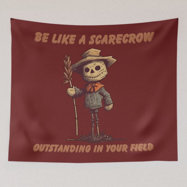 Item preview, Happy Scarecrow Outstanding in Your Field designed and sold by Arncil.
