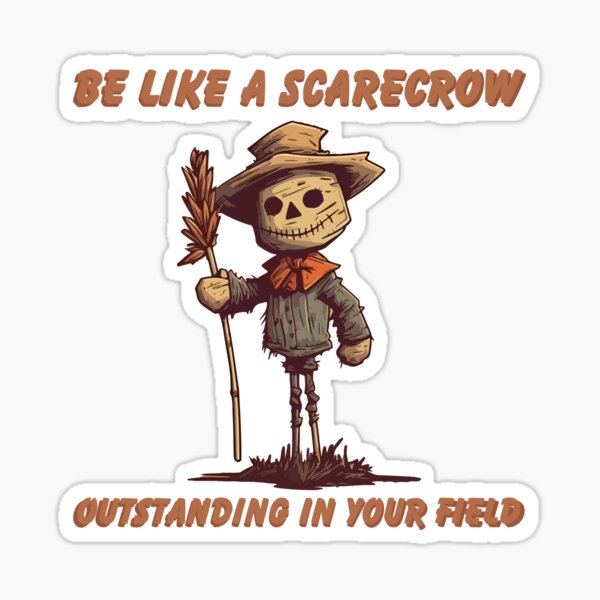 Item preview, Happy Scarecrow Outstanding in Your Field designed and sold by Arncil.