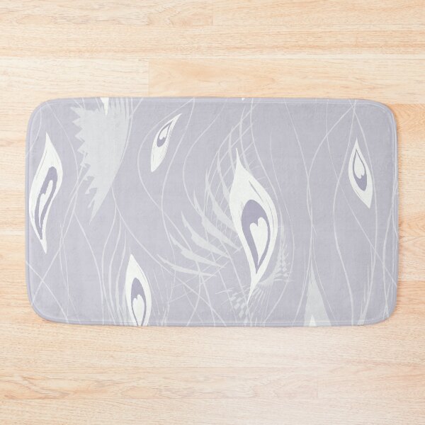 Item preview, peacock abstract in pastel purple grey designed and sold by Jean-Pham.