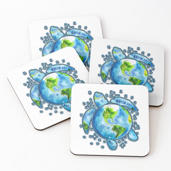 Item preview, Earth Day 2022 Restore Earth Sea Turtle Art Save the Planet designed and sold by alimuson.