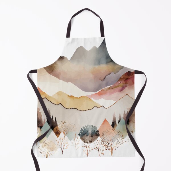 Item preview, A Mountain Range Watercolor in Muted Tones - Boho Chic Patterns designed and sold by GVRDesign.