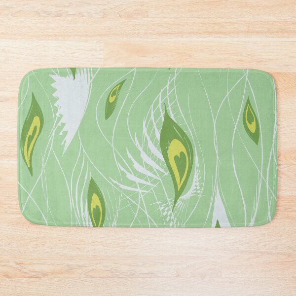 Item preview, Peacock Abstract in Lime Green  designed and sold by Jean-Pham.
