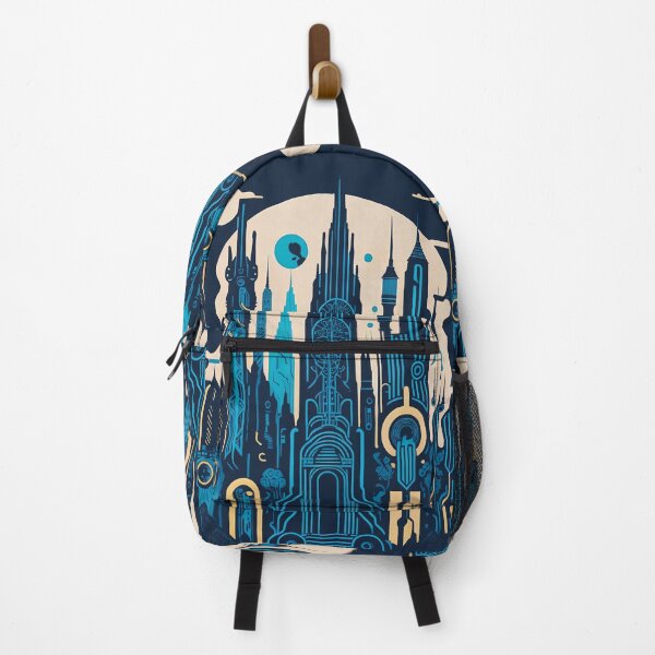 Item preview, Art Deco Nouveau Neon City designed and sold by entwithanaxe.