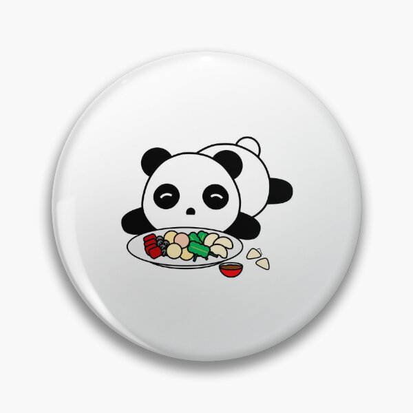 Aperçu de l'œuvre Panda géant mignon mangeant une assiette de nourriture créée et vendue par OrderofOps.