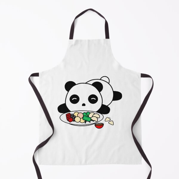 Item preview, Cute Giant Panda Eating a Plate of Food designed and sold by OrderofOps.