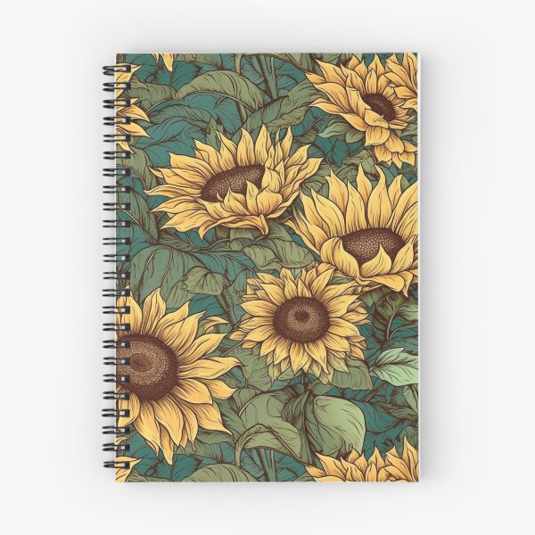 Aperçu de l'œuvre Conception de motif de tournesol jaune créée et vendue par Patternists.