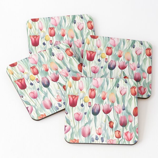 Item preview, colourful watercolour Flowers, digital art designed and sold by AthenaUK.