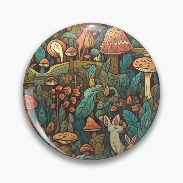 Artikelvorschau, Pattern Magical Creatures Forest Cartoon Style entworfen und verkauft von Arncil.