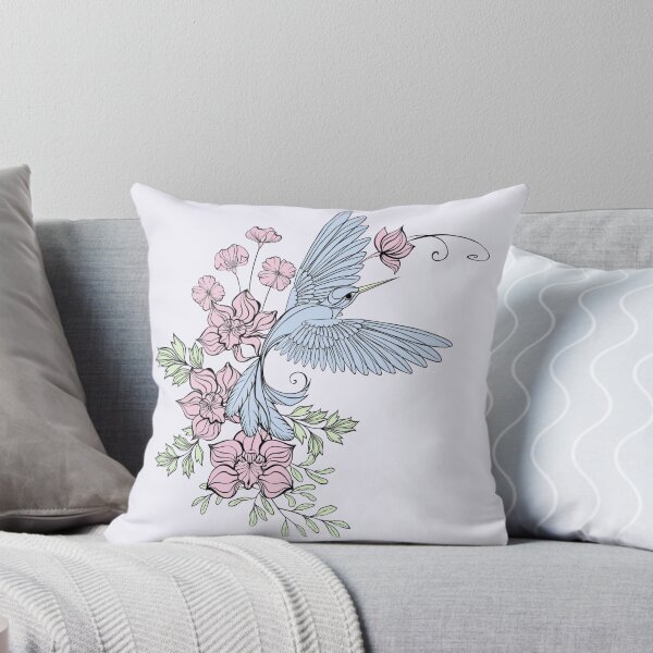 Item preview, Orchids and Hummingbird designed and sold by AmmaShani.