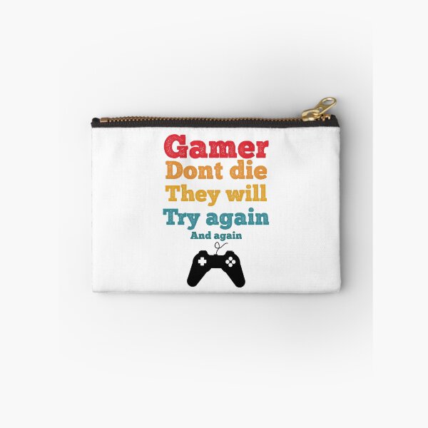 Item preview, gamer dont die, they try again and again designed and sold by Ijjul322.