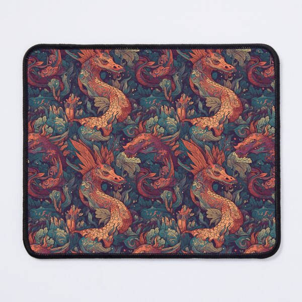 Artikelvorschau, Pattern Fantasy Dragon World Cartoon Style entworfen und verkauft von Arncil.