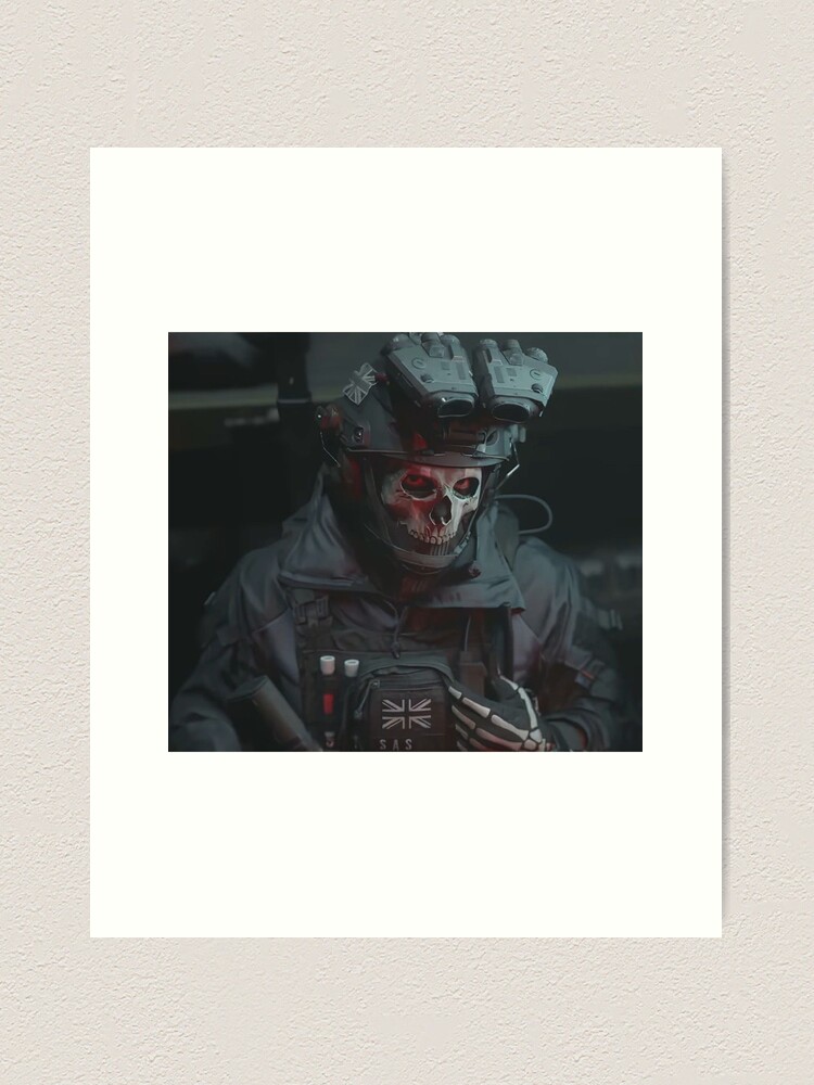 Ghost MW2 Art Print Simon ghost Riley -  Finland