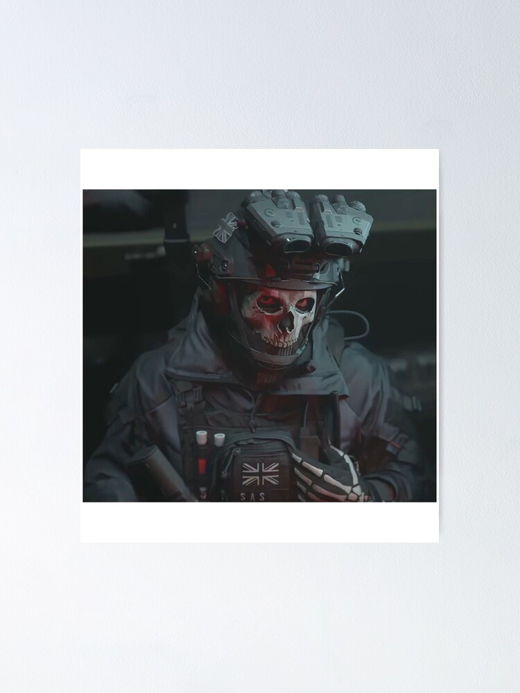 GHOST SIMON RILEY MASK - COD - MODERN WARFARE 2 - WARZONE | 3D Print Model