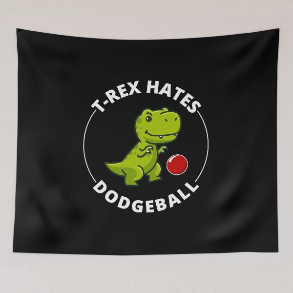 Item preview, Dodgeball T-rex dinosaur t rex Dino tyrannosaurus Funny designed and sold by TastefulTees.