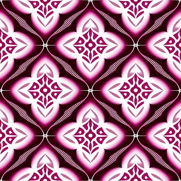Artwork thumbnail, Abstract Geometric Flower Pattern by Digi Artworks Store