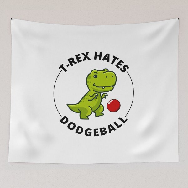Item preview, Dodgeball T-rex dinosaur t rex Dino tyrannosaurus Funny designed and sold by TastefulTees.