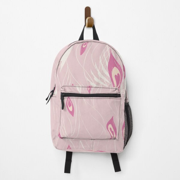Item preview, Peacock Abstract in pastel pink cream designed and sold by Jean-Pham.