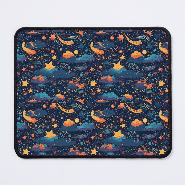 Item preview, Pattern Night Sky Stars Clouds Moons designed and sold by Arncil.