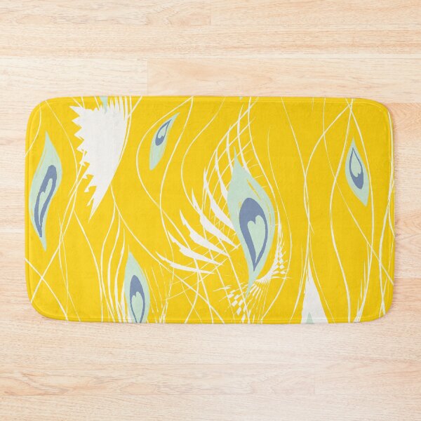 Item preview, Abstract Peacock in Yellow Mint Cream designed and sold by Jean-Pham.