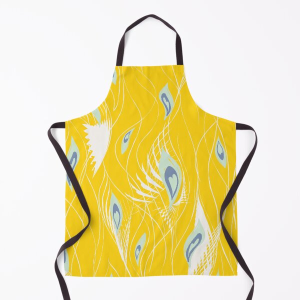 Item preview, Abstract Peacock in Yellow Mint Cream designed and sold by Jean-Pham.