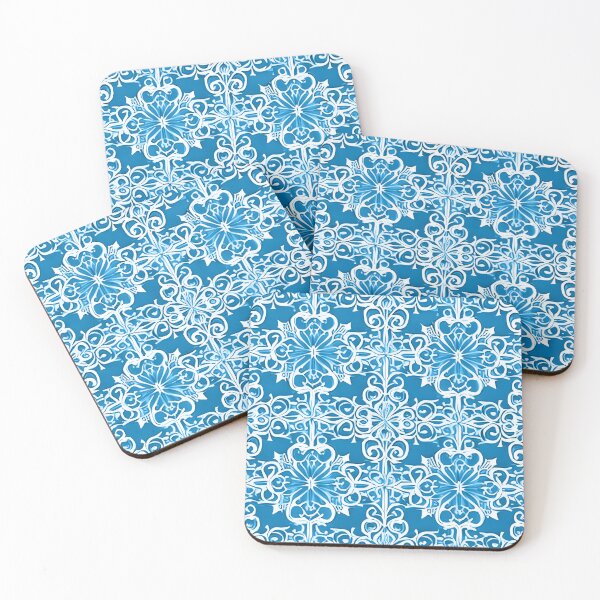 Item preview, Blue Flower Vintage Pattern designed and sold by Digi Artworks Store.