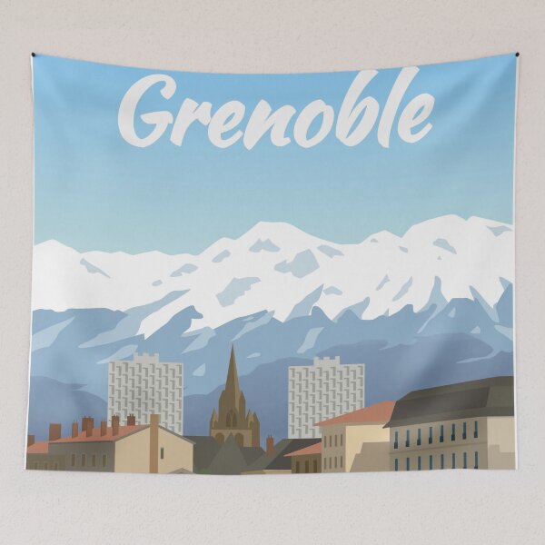 Item preview, Affiche Grenoble designed and sold by bianchimarion.