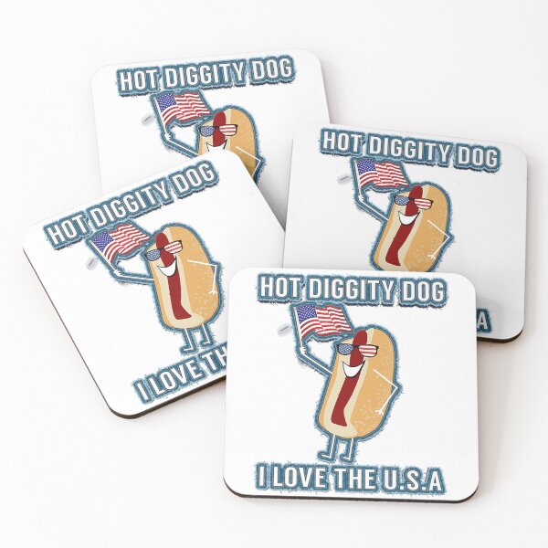 Item preview, 4th of July Memorial Day  Hot Dog USA Premium designed and sold by alimuson.