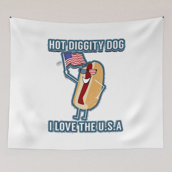 Item preview, 4th of July Memorial Day  Hot Dog USA Premium designed and sold by alimuson.