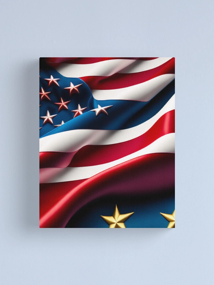 2-Piece on sale American Flag Stars and Stripes Acrylic Canvas Painting