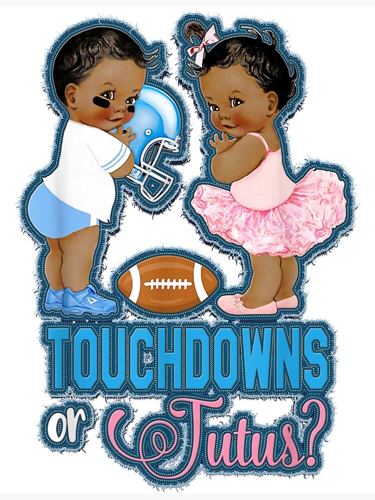 Ethnic Touchdowns Or Tutus Gender Reveal Party T-Shirt