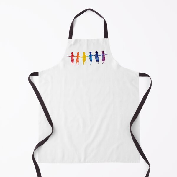 Item preview, Dancing rainbow Ladies holding hands designed and sold by Deb Webb.