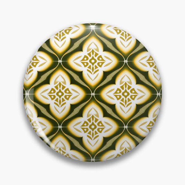 Item preview, Yellow Flowers Vintage Pattern  designed and sold by Digi Artworks Store.