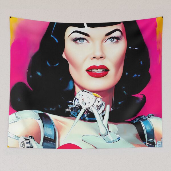 Item preview, Android Bettie designed and sold by @adorcharm Modern & Classic AI Art.