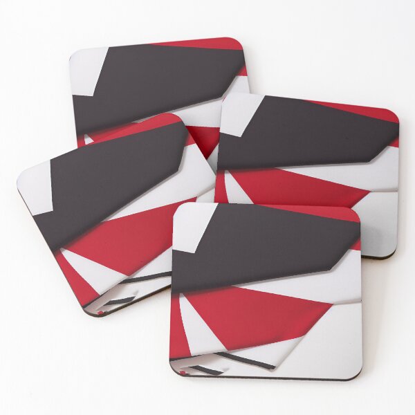 Item preview, Geometric Shapes Abstract Triangular Black and Red designed and sold by deniselynnimage.