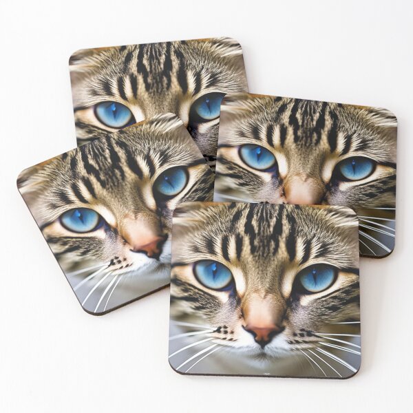 Item preview, Mesmerizing Blue Eyes: Cute Cat Looking Straight at You designed and sold by artmangos.