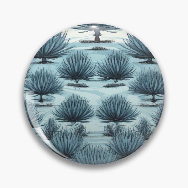 Item preview, Blue Agave Pattern Print designed and sold by Patternists.