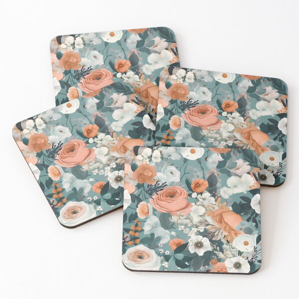 Item preview, colourful watercolour Flowers, digital art designed and sold by AthenaUK.