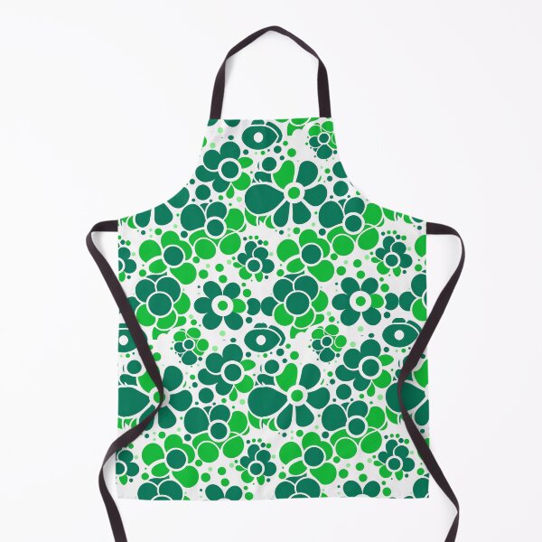 Item preview, Green Flowers Garden Pattern designed and sold by Digi Artworks Store.
