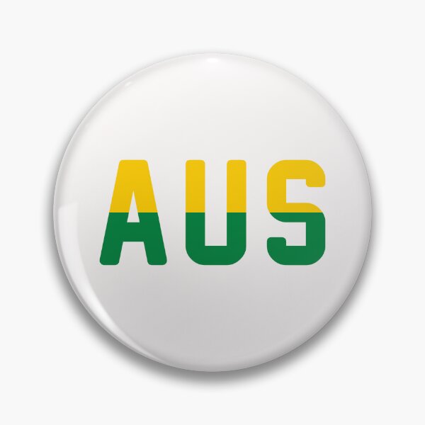 Item preview, AUS (Australia) Gold / Green / White Background designed and sold by PEK1787.