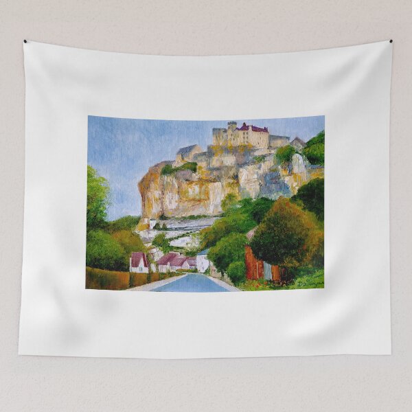 Item preview, Beynac Chateau and Village designed and sold by Dai Wynn Fine Art.