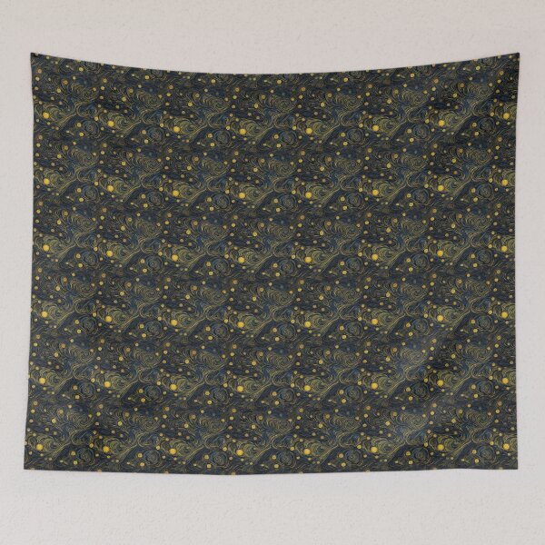 Item preview, Starry Night Inspired: Vincent Van Gogh Masterpiece Pattern designed and sold by PaintLabs.