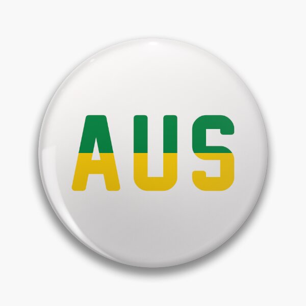Item preview, AUS (Australia) Green / Gold / White Background designed and sold by PEK1787.