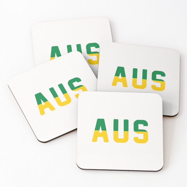 Item preview, AUS (Australia) Green / Gold / White Background designed and sold by PEK1787.