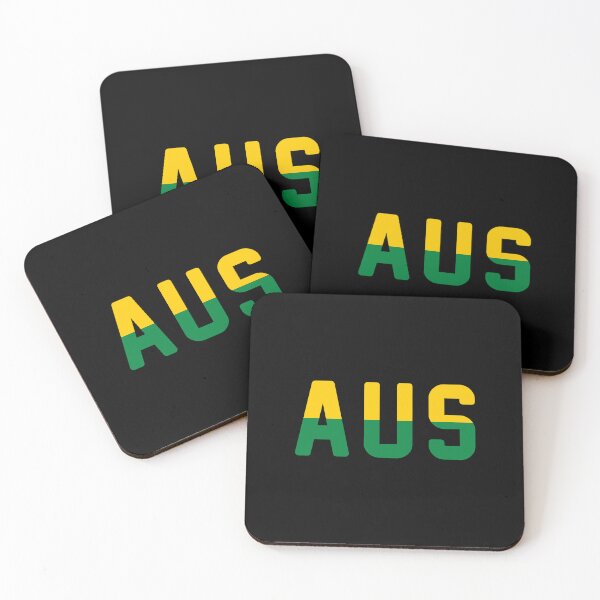 Item preview, AUS (Australia) Gold / Green / Black Background designed and sold by PEK1787.