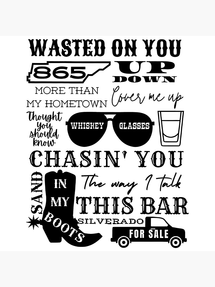 Wasted On Wallen SVG - Morgan Wallen SVG - Singer SVG - Music SVG