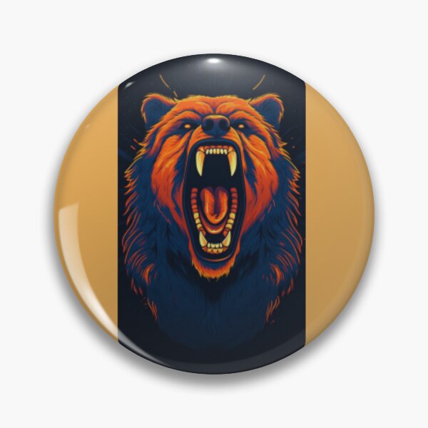 Item preview,  Illustrated image of a roaring bear designed and sold by dygo1986.