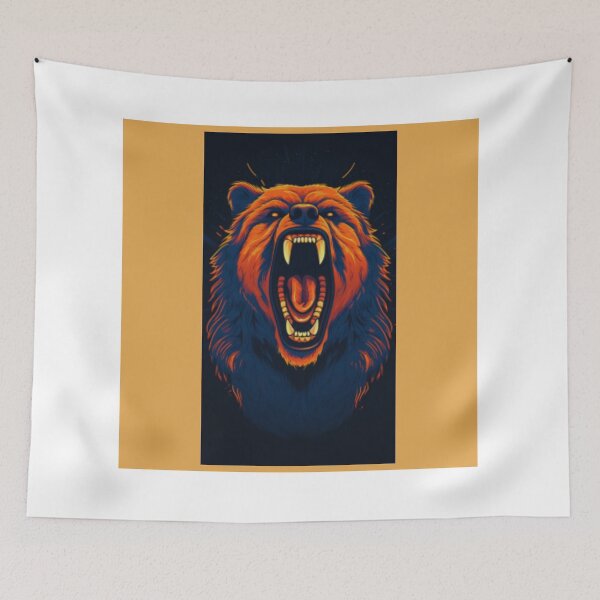 Item preview,  Illustrated image of a roaring bear designed and sold by dygo1986.