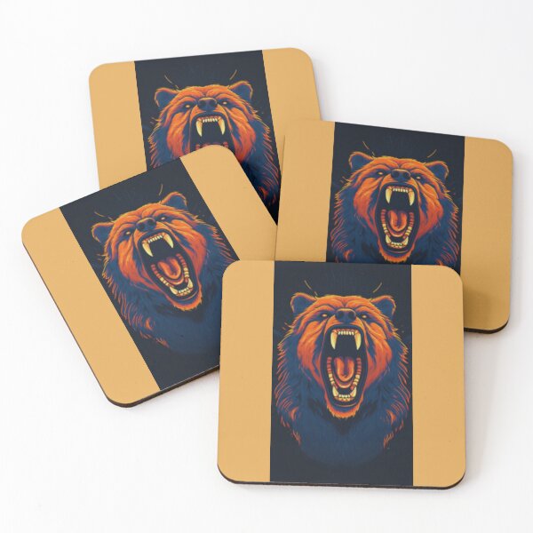 Item preview, Illustrated image of a roaring bear designed and sold by dygo1986.